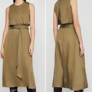 BCBG Max Azria, Studded Overlay Midi
Dress